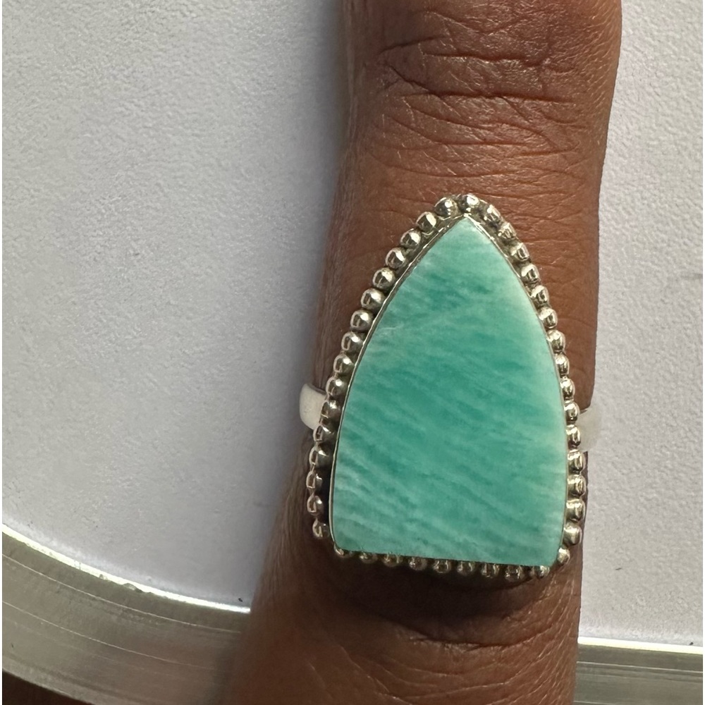 Solid Sterling Silver Ring 925 Size 7 - image 1